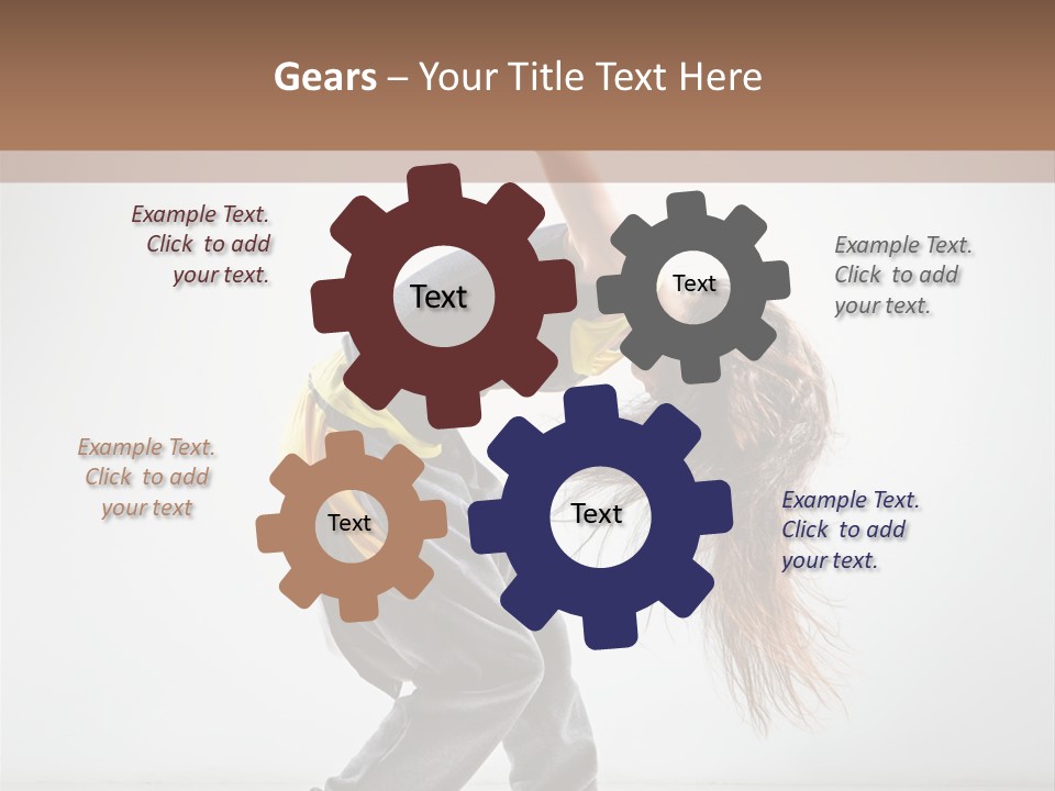 Aerobic Hip Hop Fitness PowerPoint Template