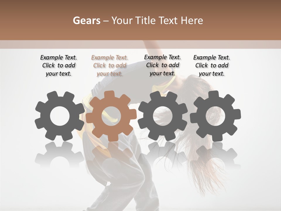 Aerobic Hip Hop Fitness PowerPoint Template