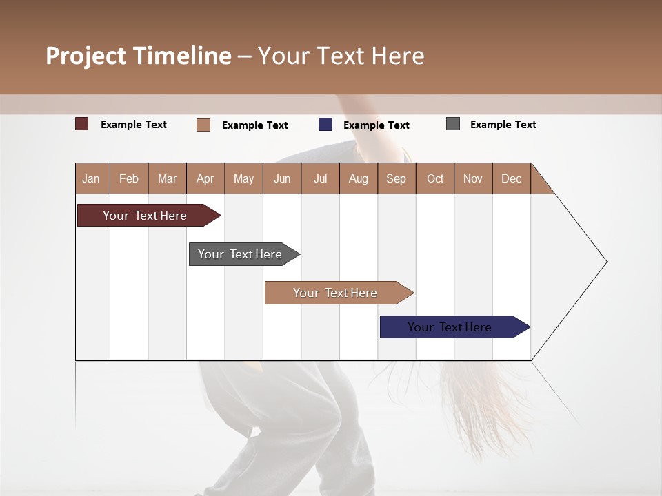 Aerobic Hip Hop Fitness PowerPoint Template