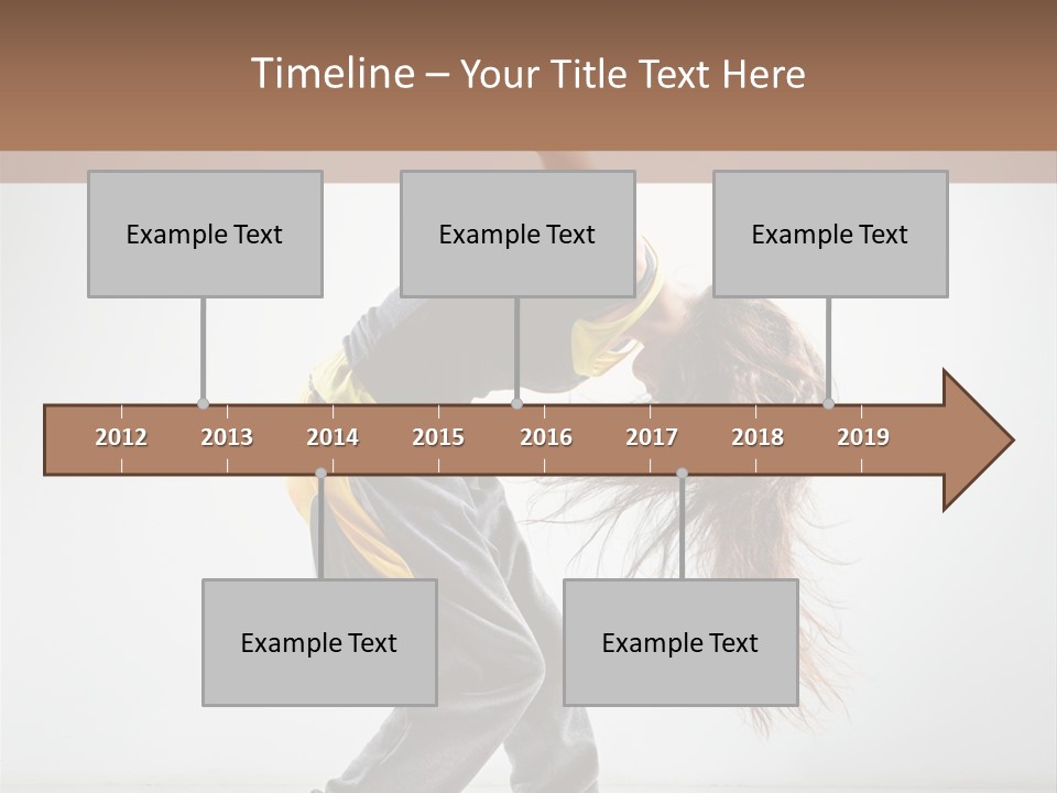 Aerobic Hip Hop Fitness PowerPoint Template