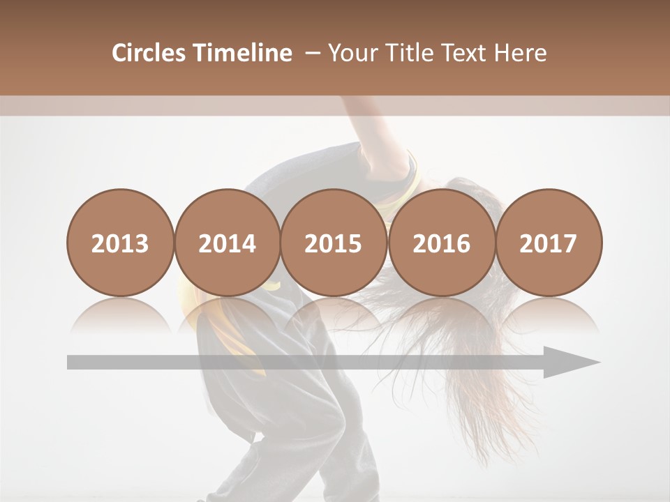 Aerobic Hip Hop Fitness PowerPoint Template