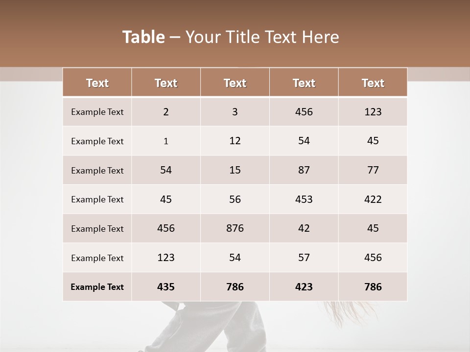 Aerobic Hip Hop Fitness PowerPoint Template