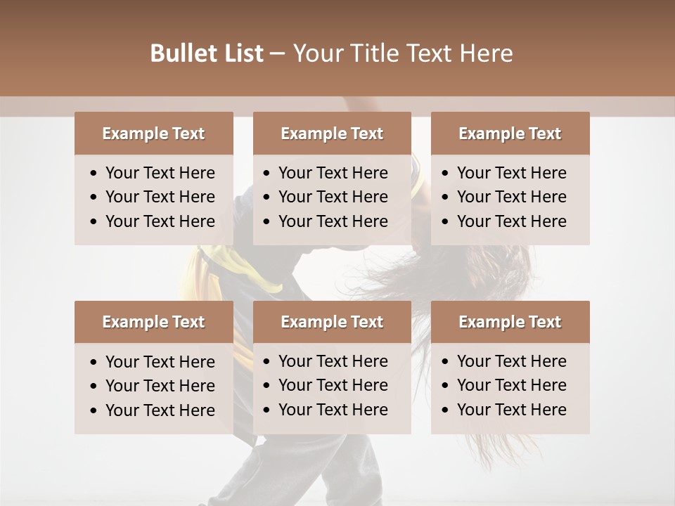 Aerobic Hip Hop Fitness PowerPoint Template