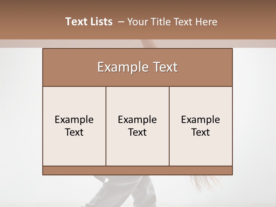 Aerobic Hip Hop Fitness PowerPoint Template