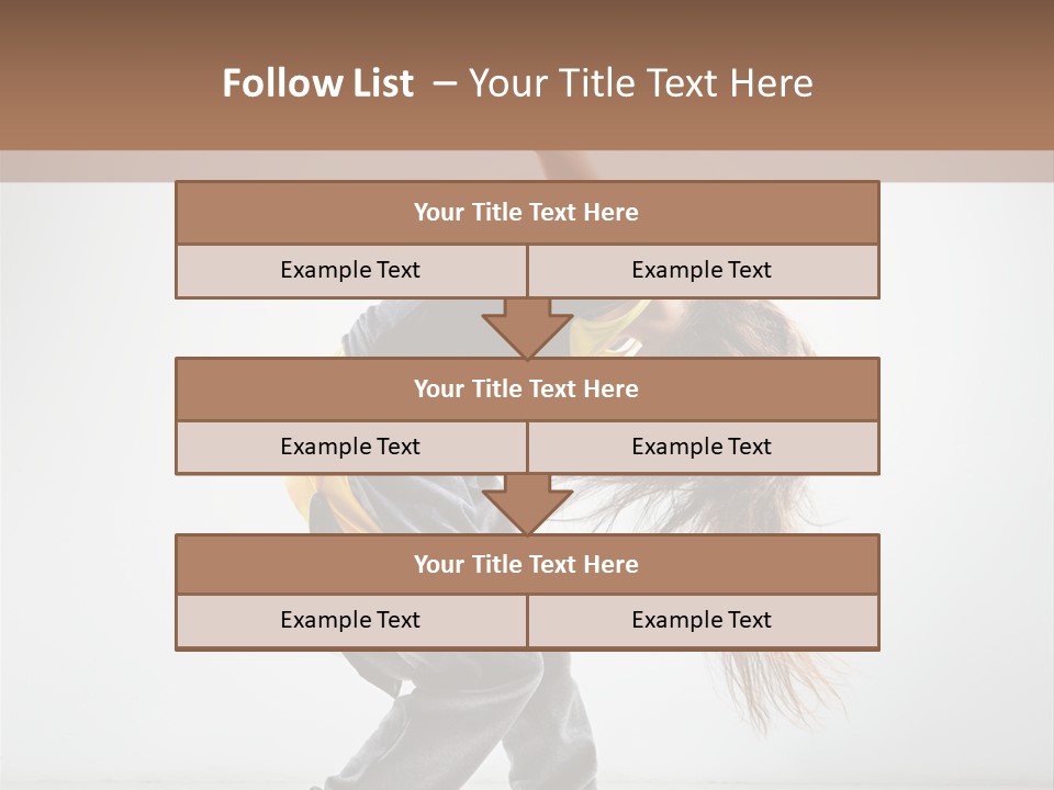 Aerobic Hip Hop Fitness PowerPoint Template