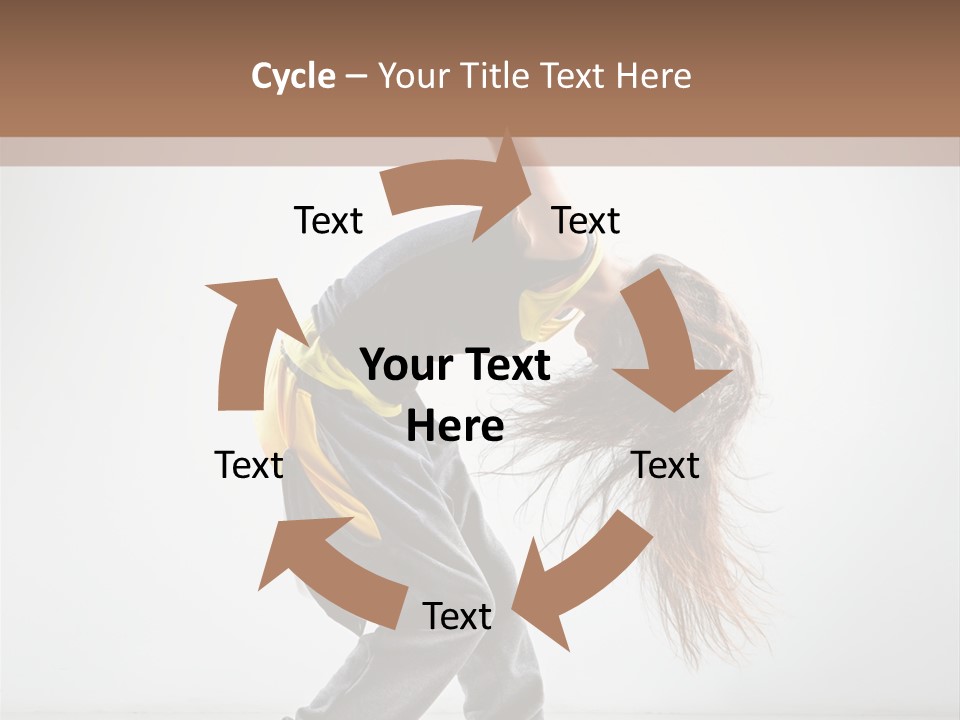 Aerobic Hip Hop Fitness PowerPoint Template