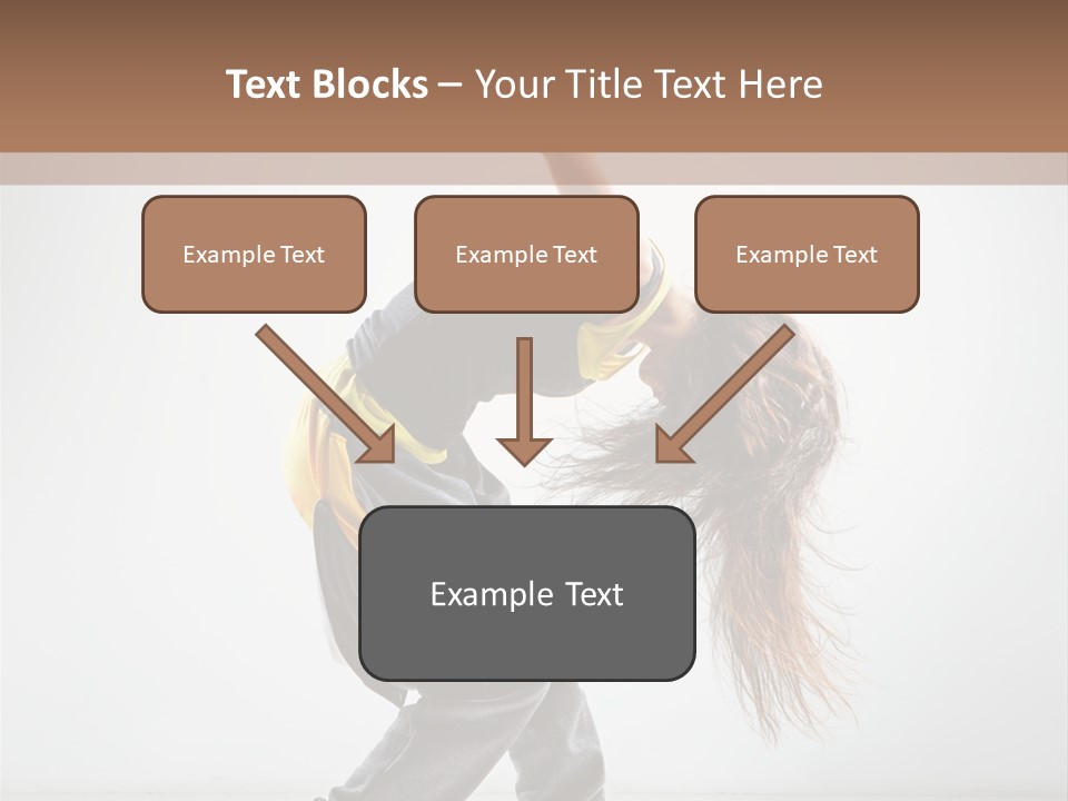 Aerobic Hip Hop Fitness PowerPoint Template