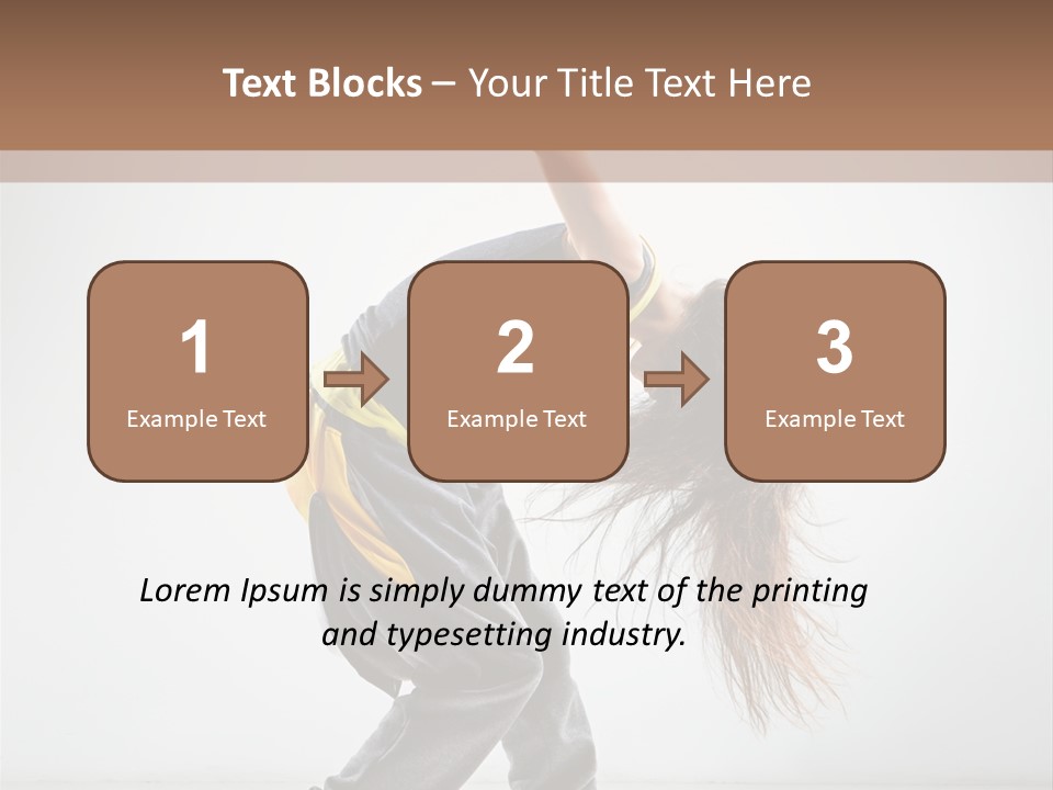 Aerobic Hip Hop Fitness PowerPoint Template