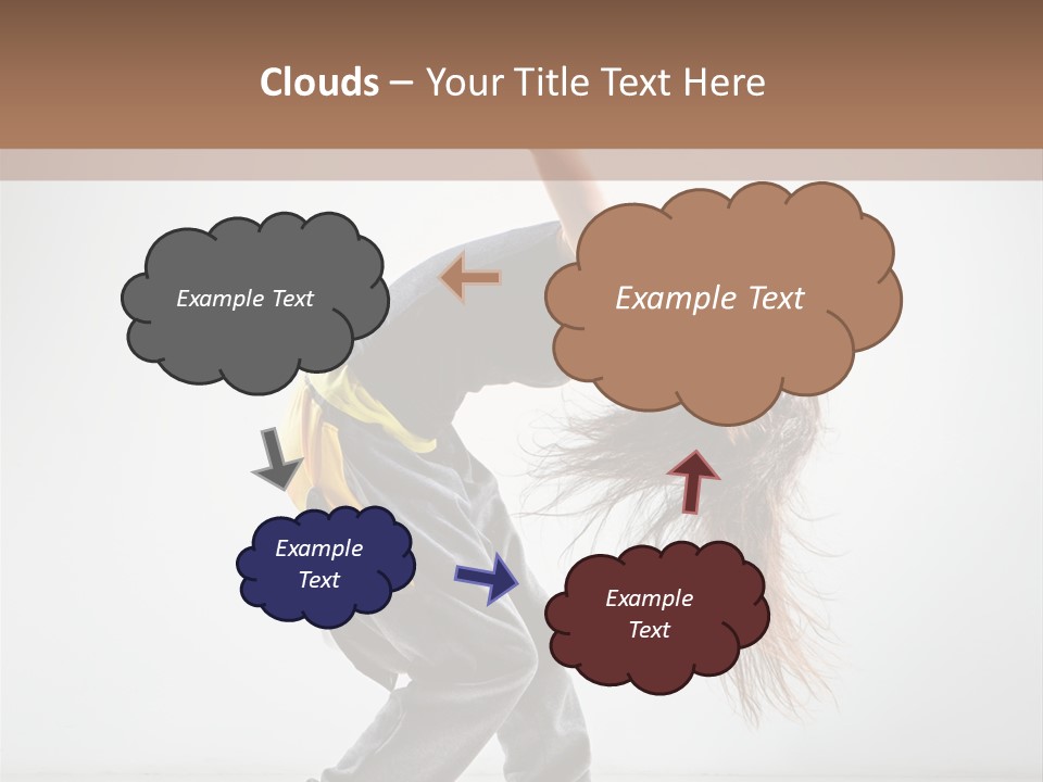 Aerobic Hip Hop Fitness PowerPoint Template