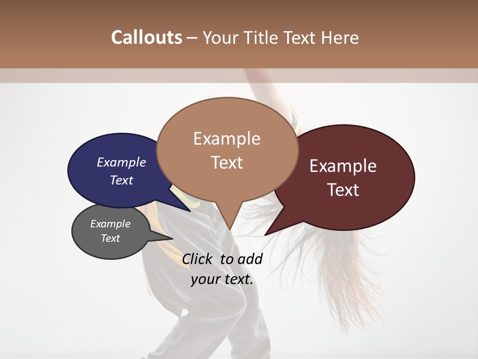 Aerobic Hip Hop Fitness PowerPoint Template