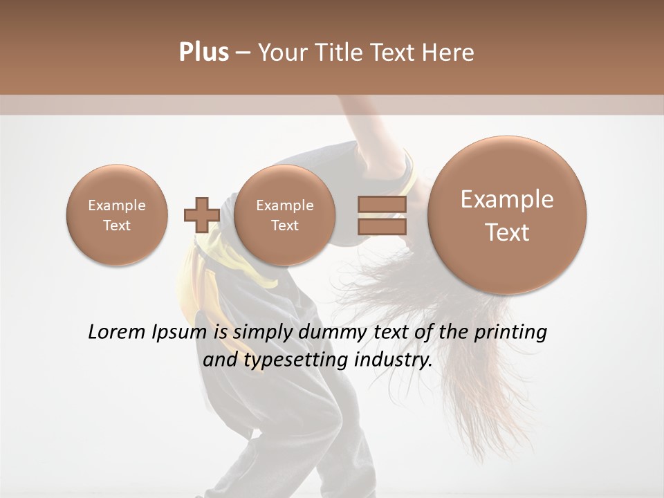 Aerobic Hip Hop Fitness PowerPoint Template