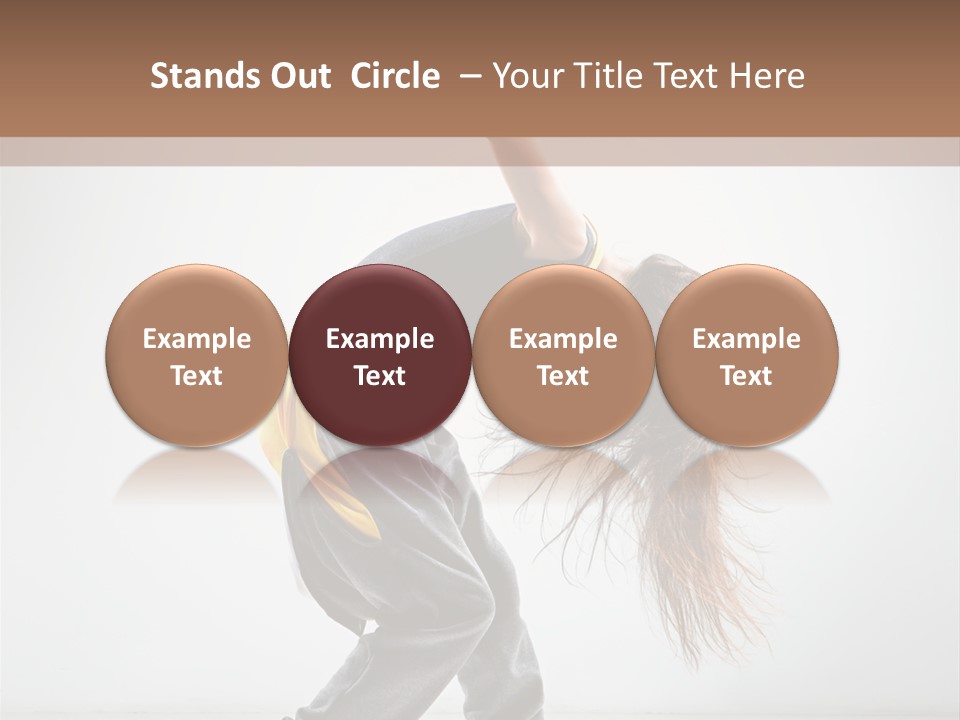 Aerobic Hip Hop Fitness PowerPoint Template