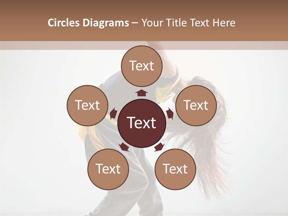 Aerobic Hip Hop Fitness PowerPoint Template