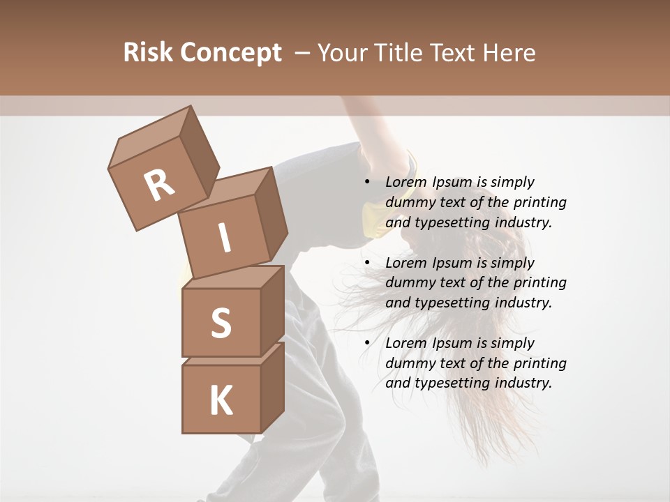 Aerobic Hip Hop Fitness PowerPoint Template