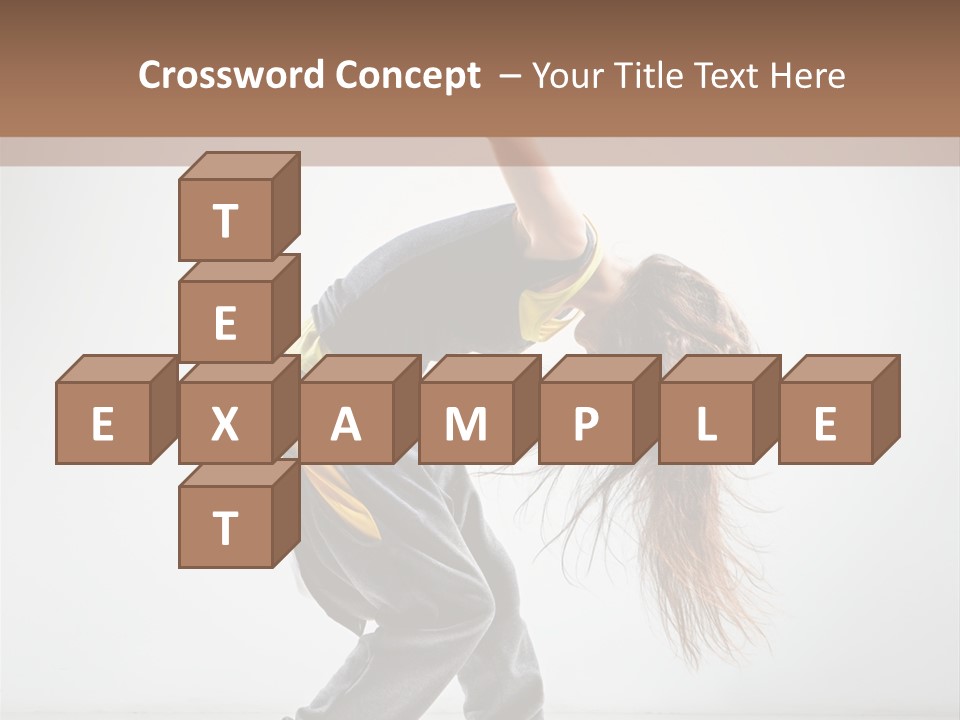 Aerobic Hip Hop Fitness PowerPoint Template