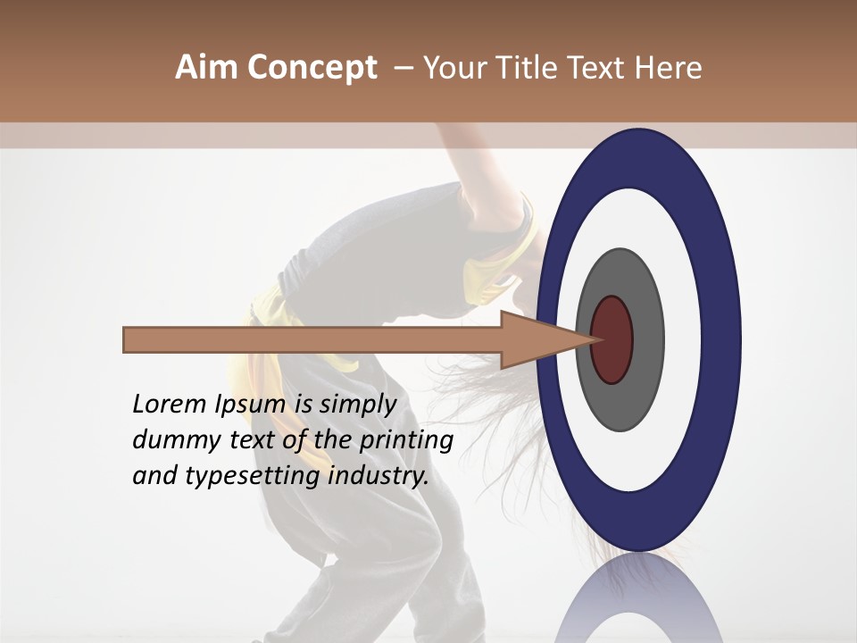 Aerobic Hip Hop Fitness PowerPoint Template