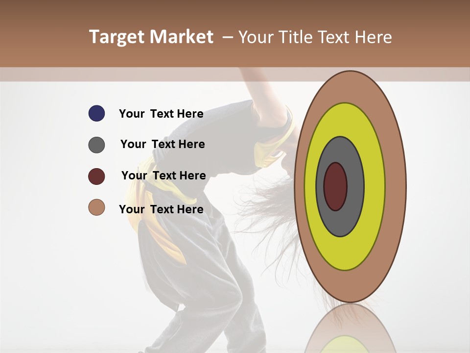 Aerobic Hip Hop Fitness PowerPoint Template