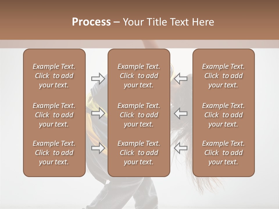 Aerobic Hip Hop Fitness PowerPoint Template