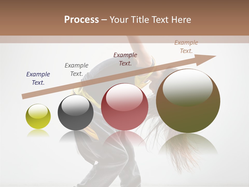 Aerobic Hip Hop Fitness PowerPoint Template