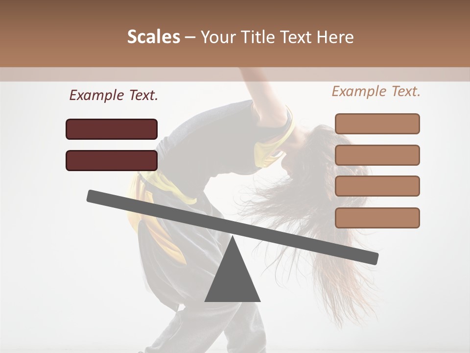 Aerobic Hip Hop Fitness PowerPoint Template