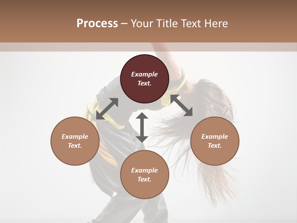 Aerobic Hip Hop Fitness PowerPoint Template