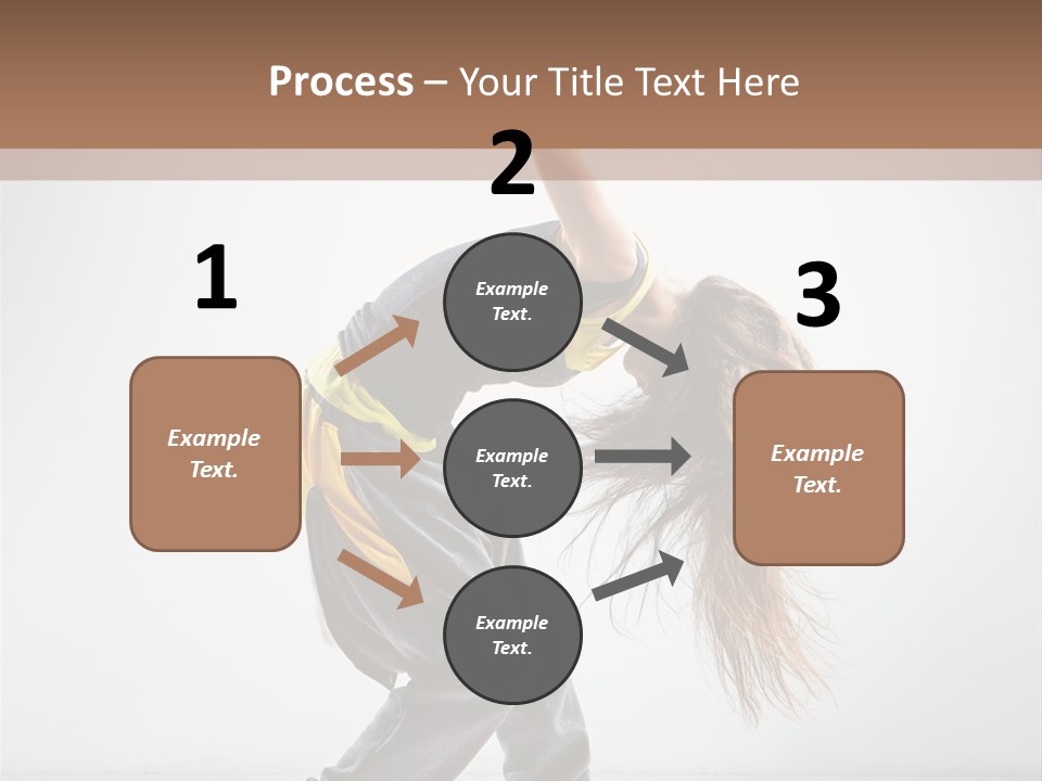 Aerobic Hip Hop Fitness PowerPoint Template