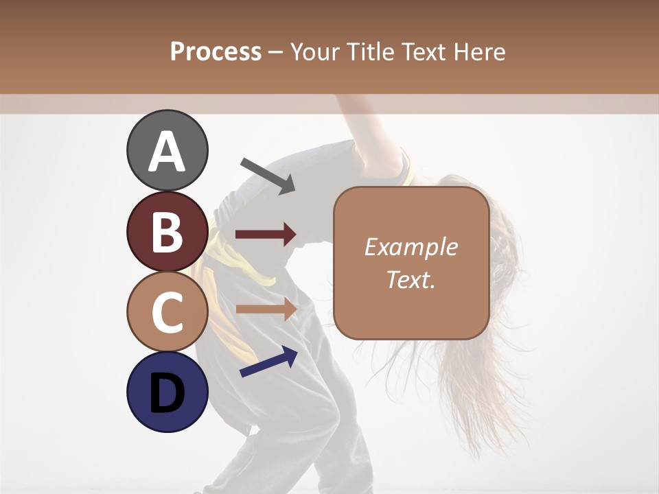 Aerobic Hip Hop Fitness PowerPoint Template