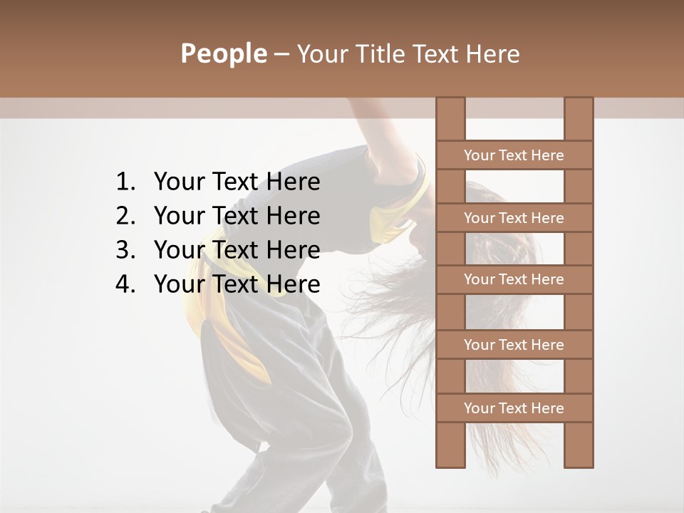 Aerobic Hip Hop Fitness PowerPoint Template