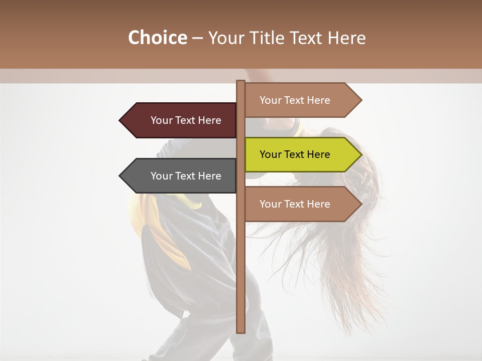 Aerobic Hip Hop Fitness PowerPoint Template