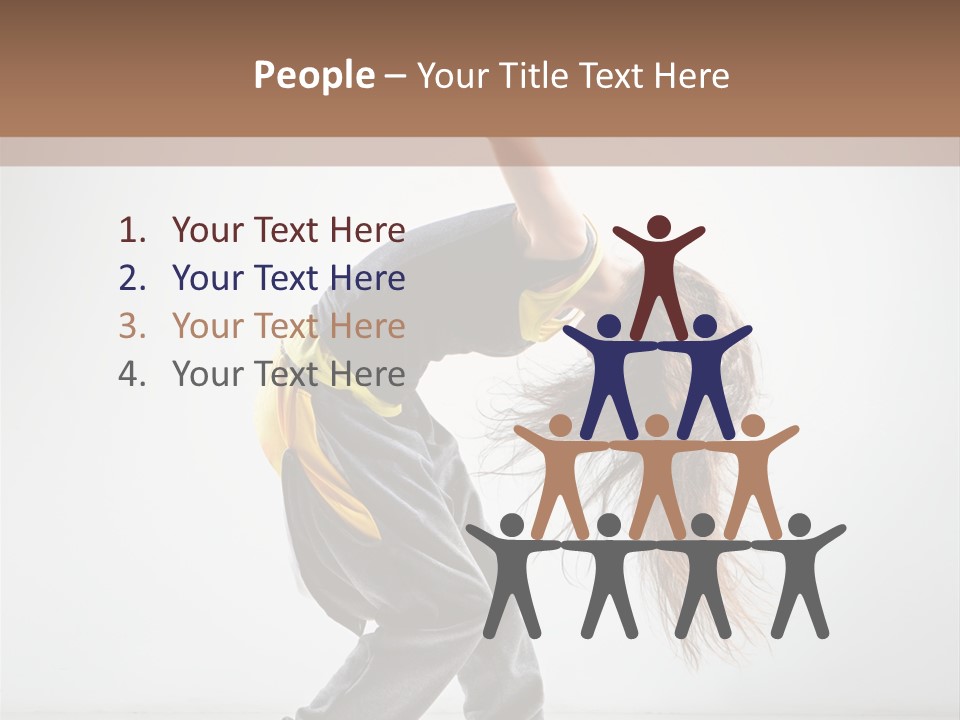 Aerobic Hip Hop Fitness PowerPoint Template