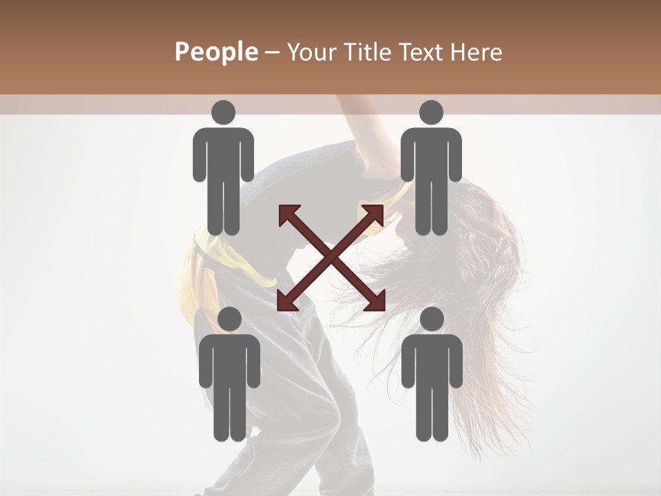 Aerobic Hip Hop Fitness PowerPoint Template