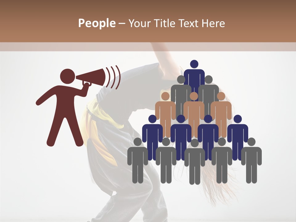 Aerobic Hip Hop Fitness PowerPoint Template