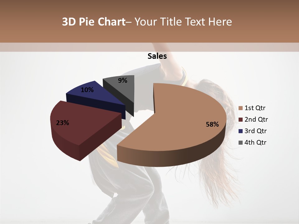Aerobic Hip Hop Fitness PowerPoint Template