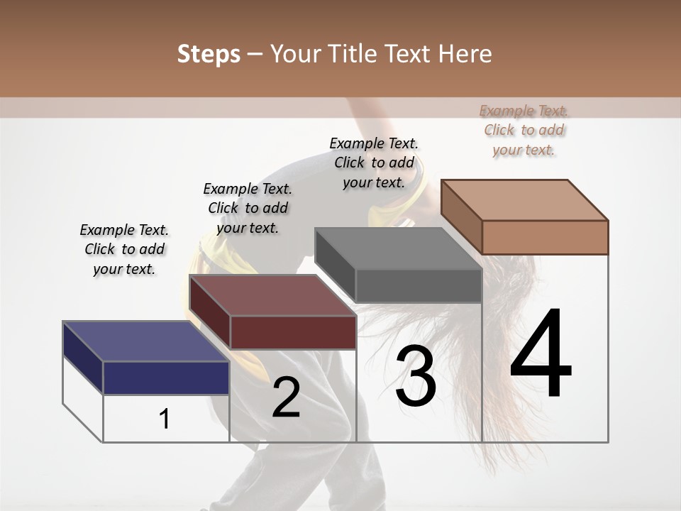 Aerobic Hip Hop Fitness PowerPoint Template