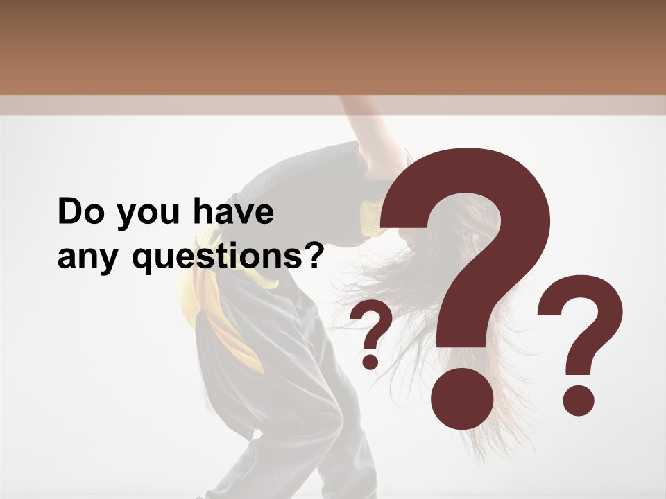 Aerobic Hip Hop Fitness PowerPoint Template