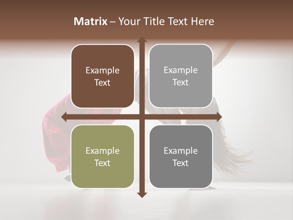 One Vertical Gymnastic PowerPoint Template