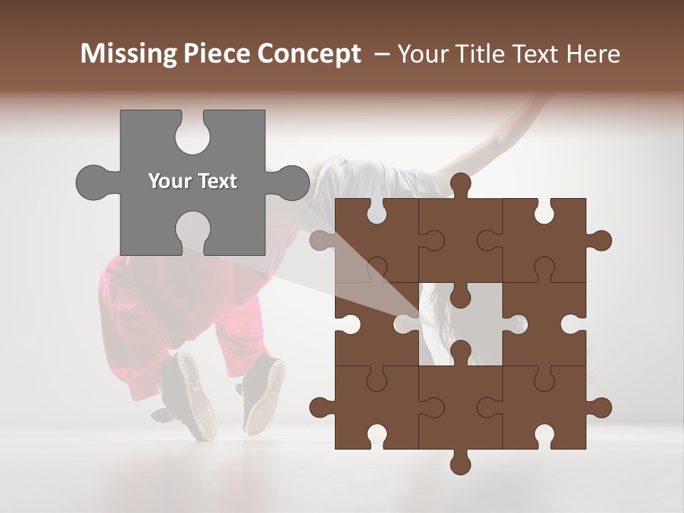 One Vertical Gymnastic PowerPoint Template