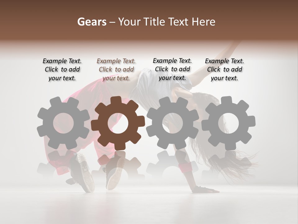 One Vertical Gymnastic PowerPoint Template