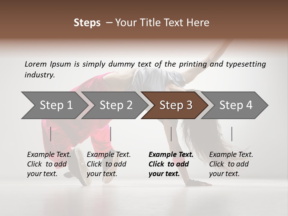 One Vertical Gymnastic PowerPoint Template