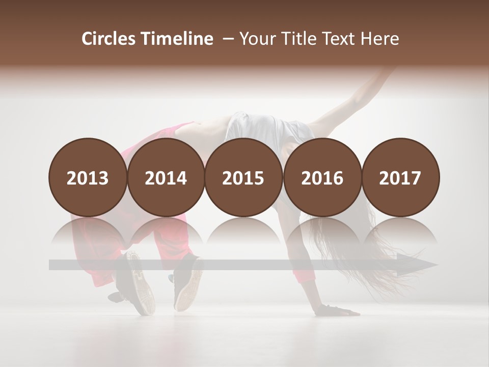 One Vertical Gymnastic PowerPoint Template