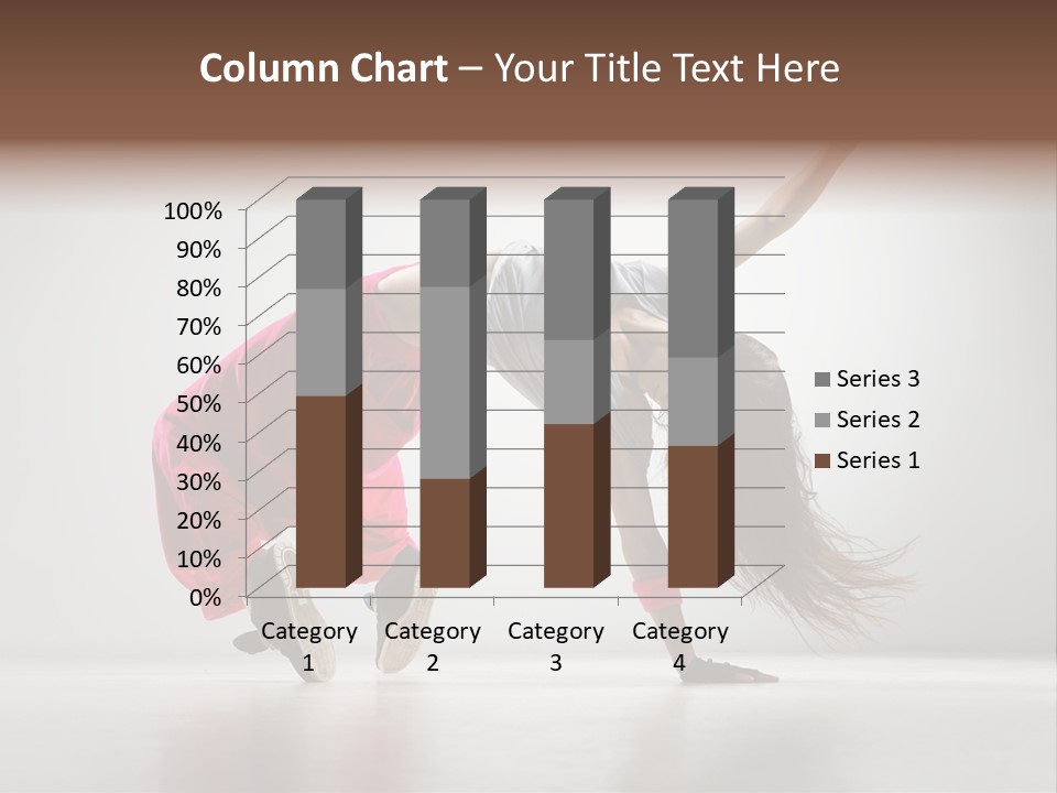 One Vertical Gymnastic PowerPoint Template