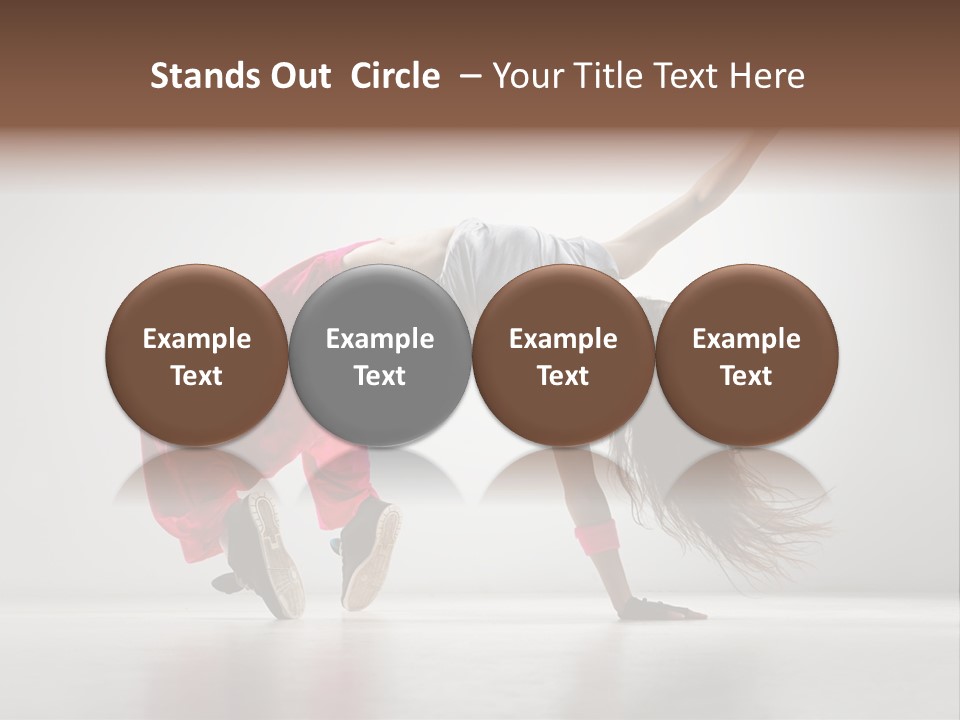 One Vertical Gymnastic PowerPoint Template