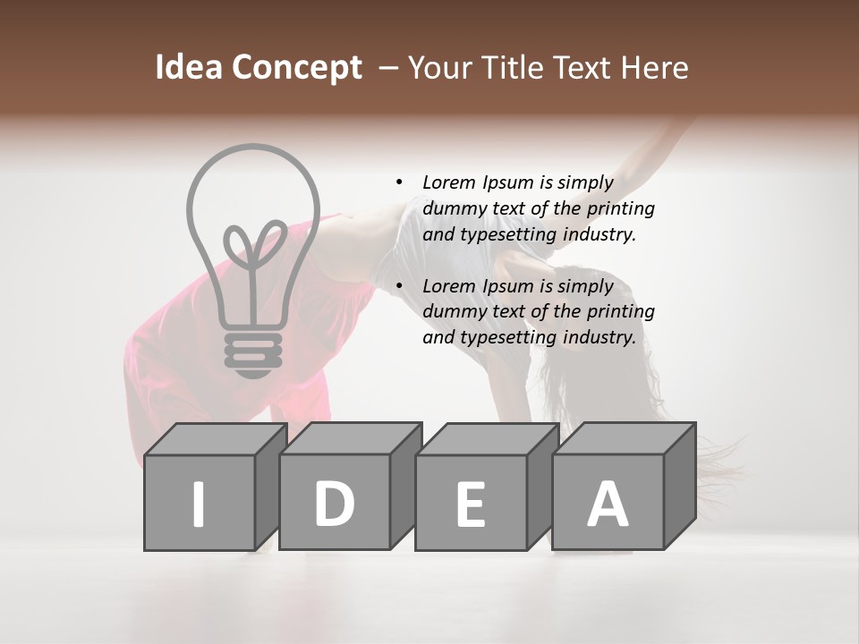 One Vertical Gymnastic PowerPoint Template