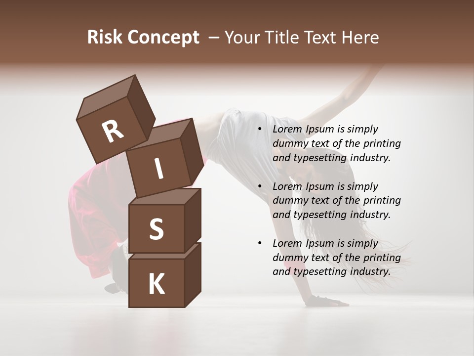 One Vertical Gymnastic PowerPoint Template