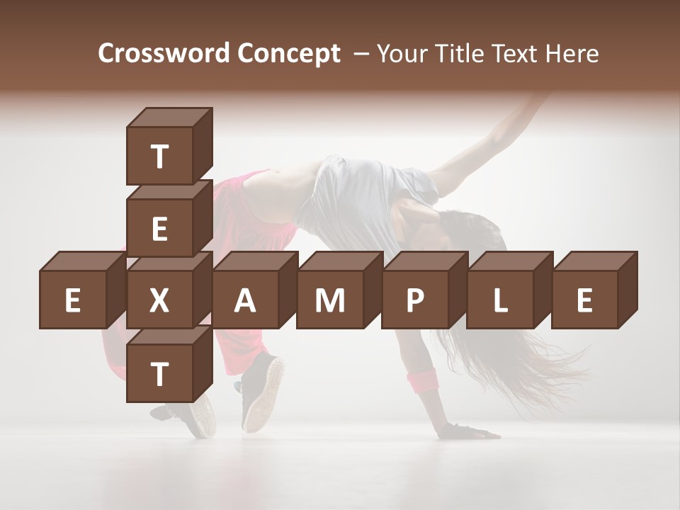 One Vertical Gymnastic PowerPoint Template