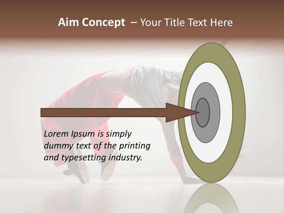 One Vertical Gymnastic PowerPoint Template