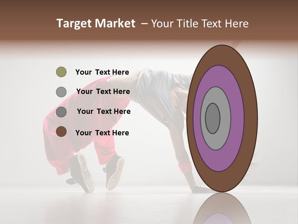 One Vertical Gymnastic PowerPoint Template