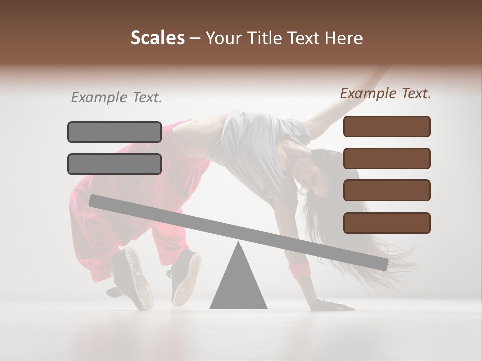 One Vertical Gymnastic PowerPoint Template
