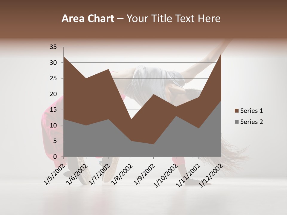 One Vertical Gymnastic PowerPoint Template