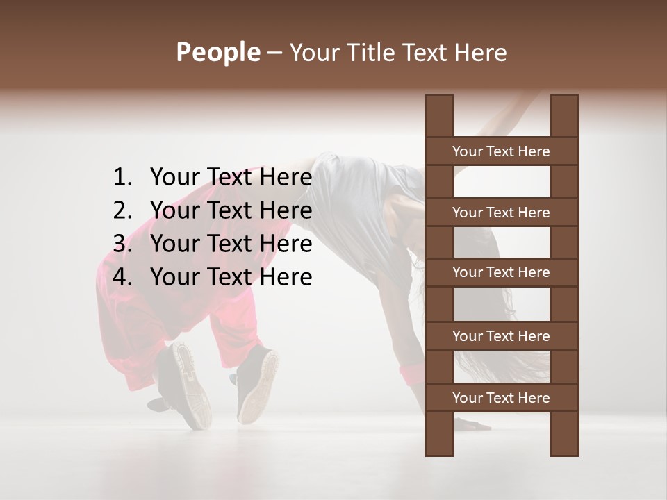 One Vertical Gymnastic PowerPoint Template